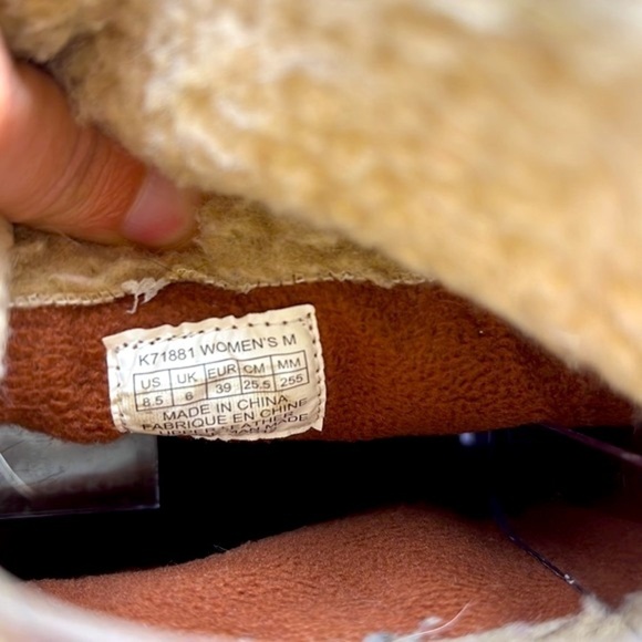 Rockport - Courtlyn Brown Leather Green Suede Slip On Duck Boots Size 8.5 - Picture 10 of 14